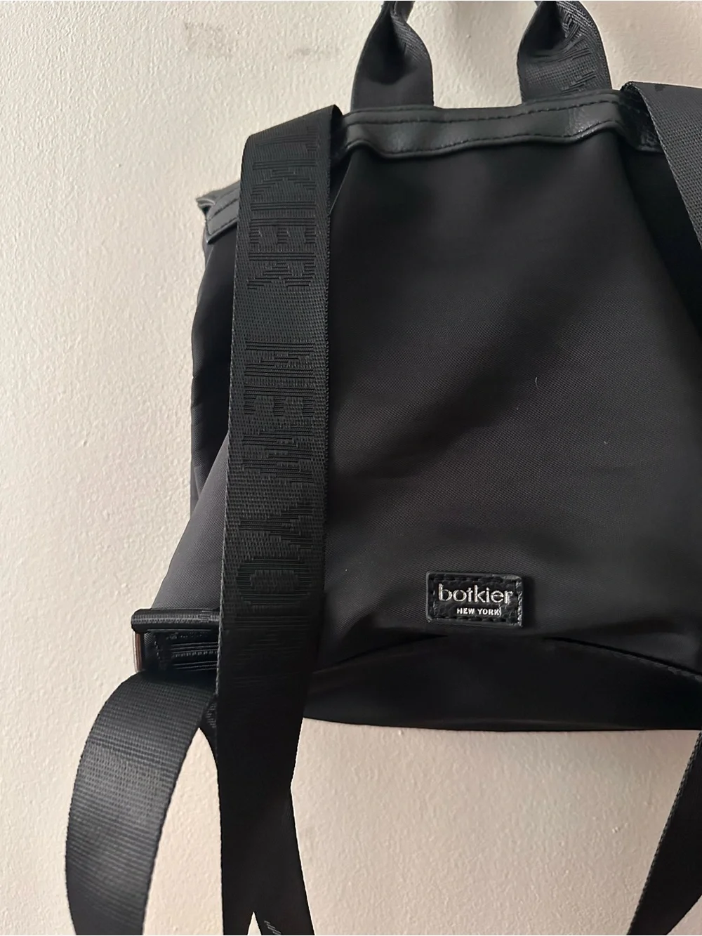 Botkier Black Mini Backpack with Flap